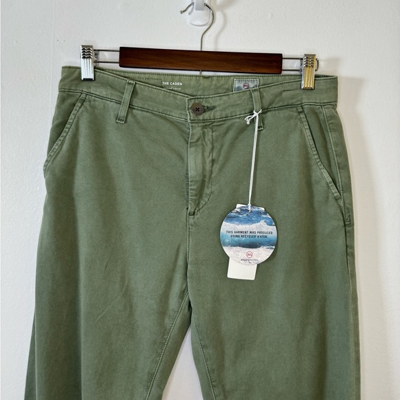 AG Adriano Goldschmied The Caden Tailored Trouser Green Size 26 NWT - Picture 3 of 7